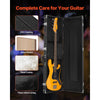 VEVOR Bass Guitar Hard Case, 48.03 in Rectangular Guitar Hard Case, With Lock Latch Keys Handle, PVC Padding Soft Lining Water-Resistant Hard Shell Guitar Cases, for 39-46.5 in Bass Guitars, Black