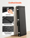 VEVOR Electric Guitar Hard Case, 41.3 Inch, Rectangle Wooden Hard-Shell Protective Carrying Case, with Lock Latch, Padding, Accessory Compartment, Key, for 39 Inch Tele/ST Electric Guitars, Black