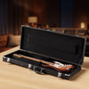 VEVOR Electric Guitar Hard Case, 41.3 Inch, Rectangle Wooden Hard-Shell Protective Carrying Case, with Lock Latch, Padding, Accessory Compartment, Key, for 39 Inch Tele/ST Electric Guitars, Black