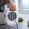 VEVOR Portable Electric Space Heater with Thermostat, 1000W/1500W 2-Level Adjustable Quiet Ceramic Heater Fan, 9 in Tip-Over Shutdown Flame-Retardant PP Small Heaters for Office Room Desk Indoor Use