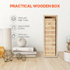 VEVOR Tumbling Timber Toy, 54 Blocks Tumble Tower Blocks Game, Pine Wood Tumbling Tower Game with Storage Crate, Multiple Ways to Play Wooden Stacking Game, Tumble Tower Family Game for Indoor/Outdoor