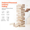 VEVOR Tumbling Timber Toy, 54 Blocks Medium Tumble Tower Blocks Game, Pine Wood Tumbling Tower Game with Carry Bag and Scoreboard, Wooden Stacking Game, Tumble Tower Family Games for Indoor/Outdoor