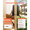 VEVOR Mechanical Keyless Entry Door Lock, 2.0 Code Upgrade, 4-7 Digits Code, Double-Sided Push Button Combination Keypad Door Lock with Pull Handle, Auto Locking, for Garden Gates, Indoor or Outdoor