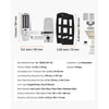 VEVOR Mechanical Keyless Entry Door Lock, 14 Key Mechanical Door Lock with Keys, Mechanical Keypad Door Lock with Handle, Stainless Steel Waterproof Keyless Gate Lock, for Home Office Outdoor Garage
