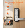 VEVOR Mechanical Keyless Entry Door Lock, 14 Key Mechanical Door Lock, Mechanical Keypad Door Lock with Handle, Stainless Steel Waterproof Keyless Gate Lock, for Home Office Outdoor Fence Garage Yard