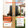 VEVOR Mechanical Keyless Entry Door Lock, 2.0 Code Upgrade, 4-7 Digits Code, Double-Sided Push Button Combination Keypad Door Lock with Handle, Auto Locking, for Indoor or Outdoor, Oil-Rubbed Bronze