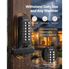VEVOR Mechanical Keyless Entry Door Lock, 2.0 Code Upgrade, 4-7 Digits Code, Double-Sided Push Button Combination Keypad Door Lock with Handle, Auto Locking, for Indoor or Outdoor, Oil-Rubbed Bronze