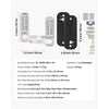 VEVOR Mechanical Keyless Entry Door Lock, 14 Key Mechanical Door Lock, Mechanical Keypad Door Lock with Handle, Double-Sided Stainless Steel Waterproof Keyless Gate Lock, for Home Office Yard, Sliver