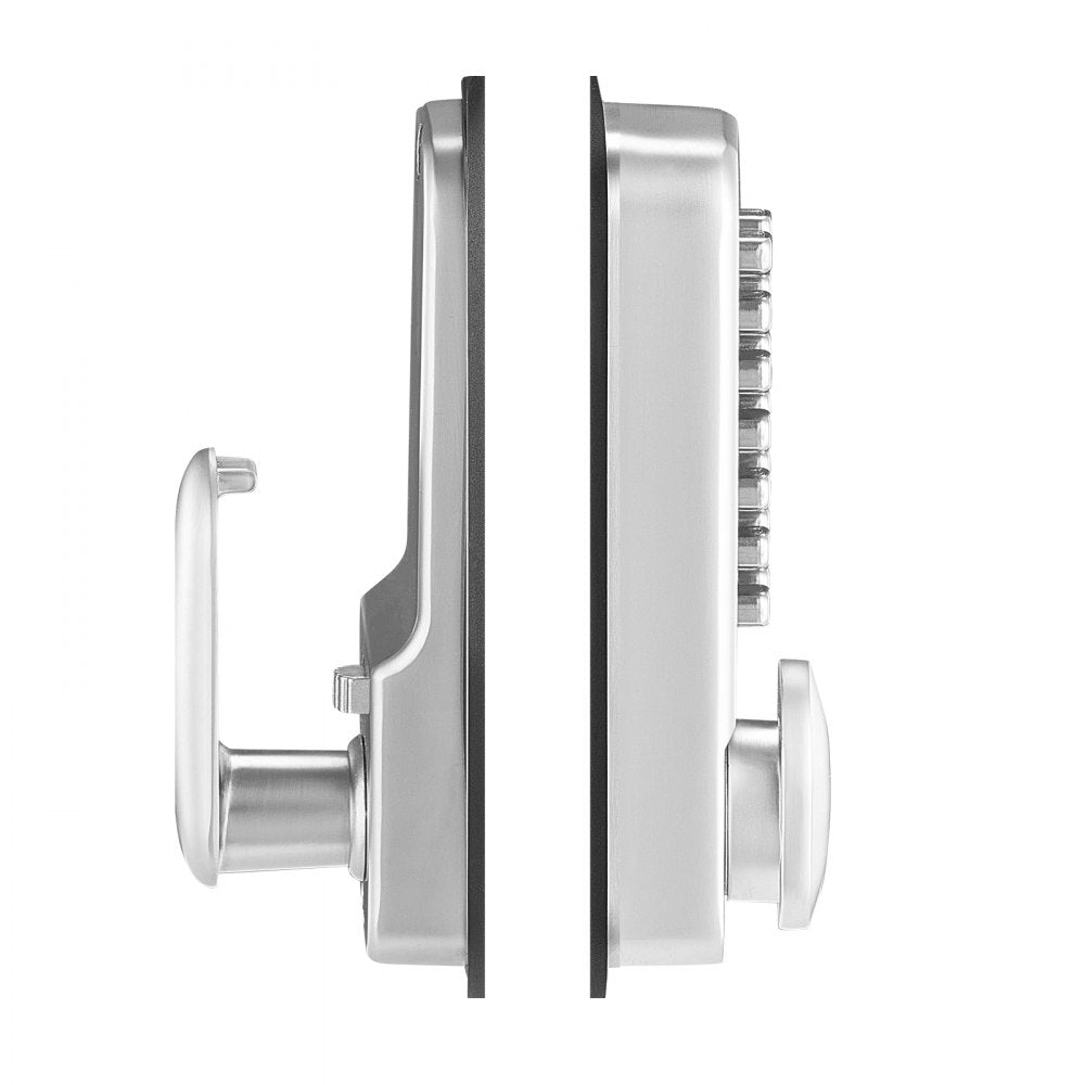 VEVOR Mechanical Keyless Entry Door Lock, 14 Key Mechanical Door Lock, Mechanical Keypad Door Knob, Single-Side Stainless Steel Waterproof Keyless Gate Lock, for Home Office Outdoor Fence Garage Yard