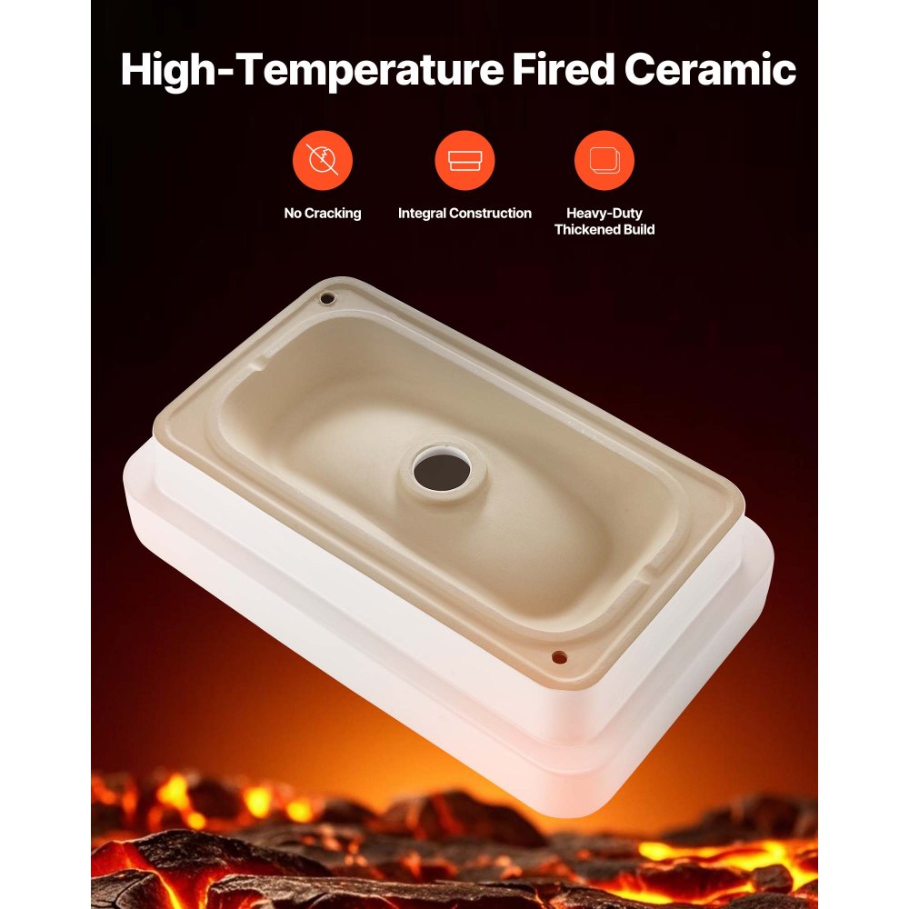 VEVOR Semi Recessed Bathroom Sink, 19.29 x 12.01 Inch Rectangular White Ceramic Vessel Sink with 1-3/4 Inch Drain Hole, Drop in Modern Lavatory Vanity Bath Wash Bowl Basin, Rectangle for Small Space
