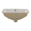 VEVOR Undermount Bathroom Sink, 20.87 x 14.76 Inch Rectangular White Ceramic Vessel Sink with Overflow Hole, Under Counter Drop in Modern Lavatory Vanity Bath Wash Bowl Basin, Rectangle Small Space