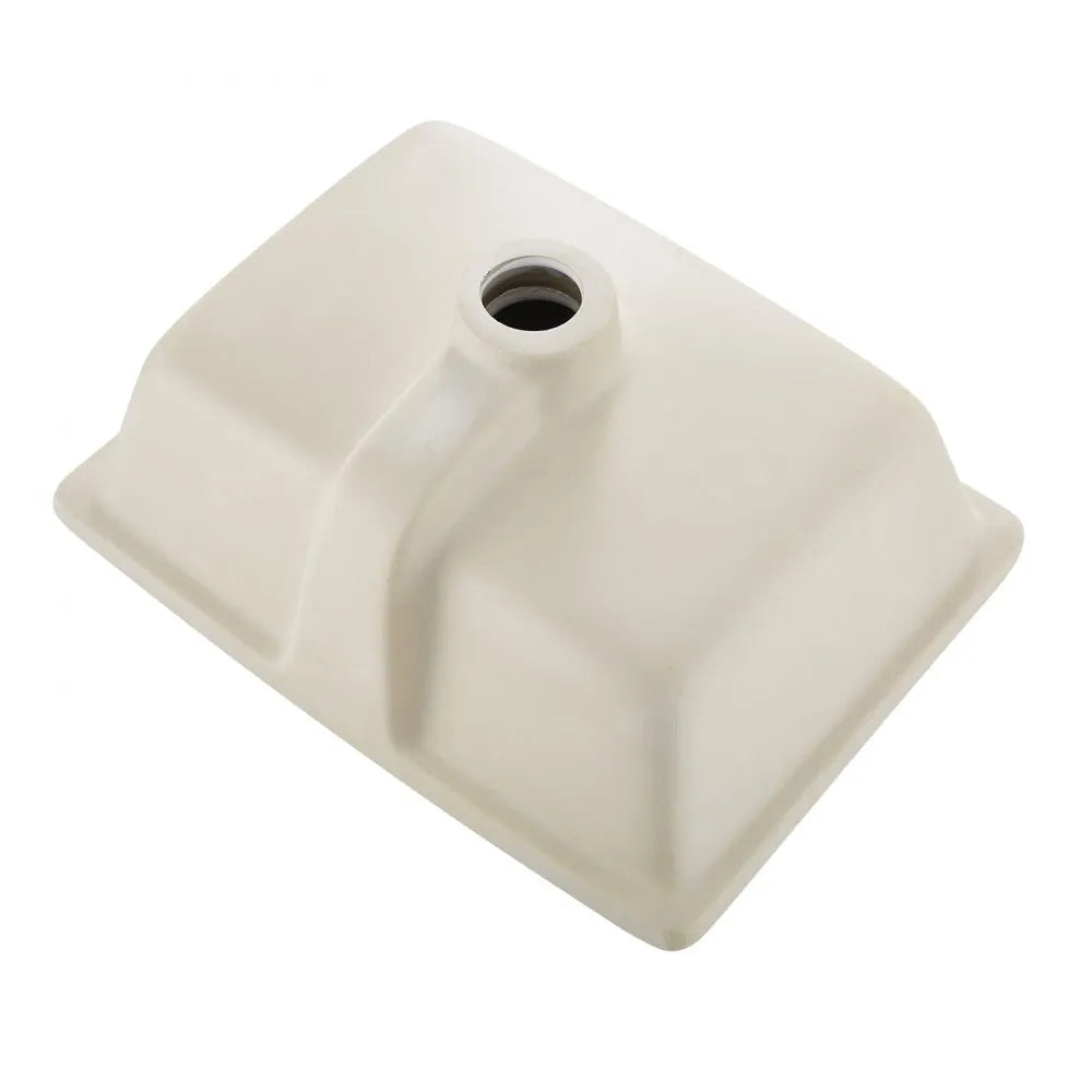 VEVOR Undermount Bathroom Sink, 15.75 x 12.01 Inch Rectangular White Ceramic Vessel Sink with Overflow Hole, Under Counter Drop in Modern Lavatory Vanity Bath Wash Bowl Basin, Rectangle Small Space