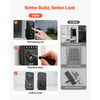 VEVOR Keyless Entry Door Lock with Handle Set, Electronic Keypad Deadbolt with Lever Handles, Pioneering Easy-Grip Design, Customizable User Codes, Keyed Entry, Auto Lock, Anti-Peeking, Matte Black