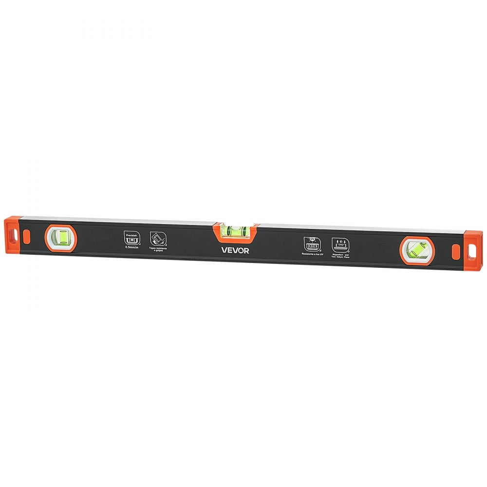VEVOR Torpedo Level, 3-Piece Included 9/16/24 in, Magnetic Leveler Tool Set Aluminum Alloy, with Clear 3 Green Vials, V-Groove, Hanging Hole, Multi-angle Measurement for Construction Home Renovation