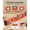 VEVOR Torpedo Level, 4-Piece Included 4/12/24/40 in, Magnetic Leveler Tool Set Aluminum Alloy, with Clear 3 Green Vials, Hanging Hole, Box Beam Multi-angle Measurement for Construction Home Renovation