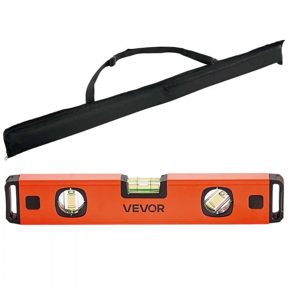 VEVOR Torpedo Level, 4-Piece Included 4/12/24/40 in, Magnetic Leveler Tool Set Aluminum Alloy, with Clear 3 Green Vials, Hanging Hole, Box Beam Multi-angle Measurement for Construction Home Renovation