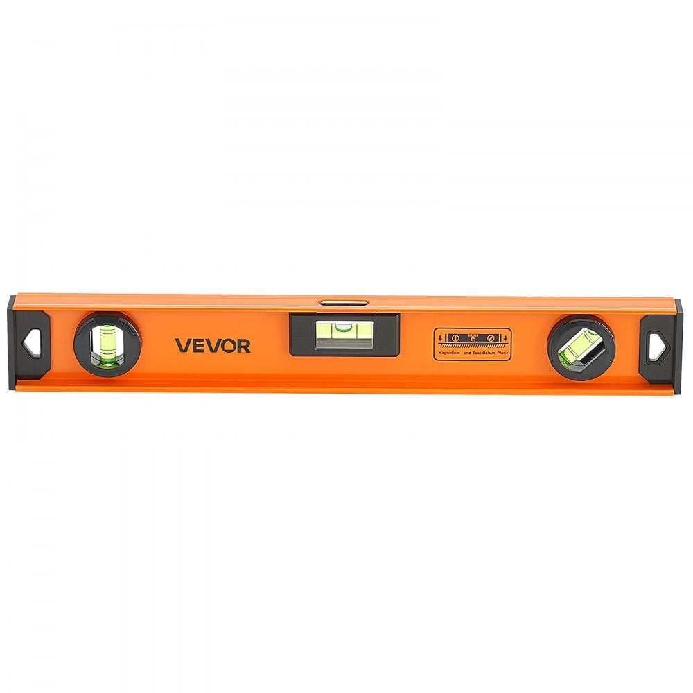 VEVOR Magnetic Level Set, 4-Piece Included 16/24/36/48 in, Aluminum Alloy I-Beam Bubble Leveler with Clear 3 Green Vials & Hanging Hole, Level Tool Ideal for Hanging Pictures, Home Improvement & DIY