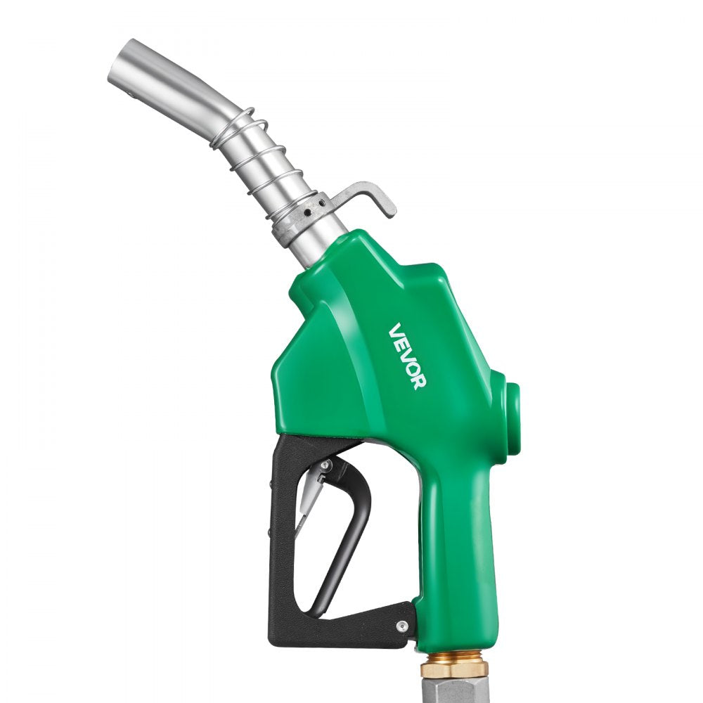 VEVOR 1 Inch NPT Automatic Fuel Nozzle with Swivel, Max Flow Rate 21.6 GPM, Auto Shut Off Diesel Gas Pump Nozzle with 3-Speed Trigger Lock & 1-3/16 in (OD=30.1 mm) Spout for Gasoline, Diesel, Kerosene