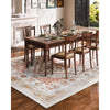 VEVOR Area Rug, 9 x 12 ft Large Washable Rug, Non-Slip and Tear-Resistant Soft Carpet, Pet & Child Friendly Vintage Area Rugs, Indoor Mat for Bedroom, Living Room, Kids Room, Office, Brown Red