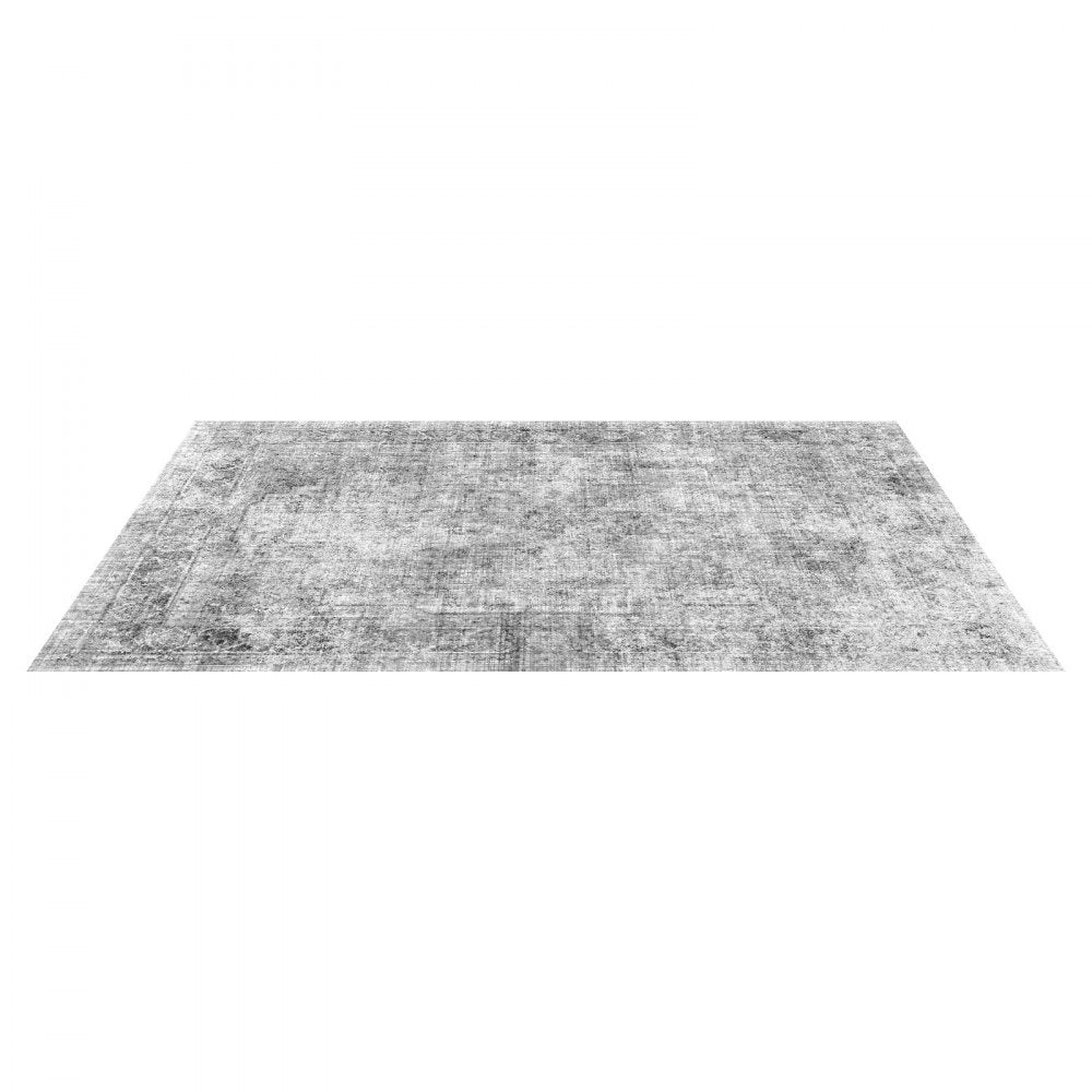 VEVOR Area Rug, 9 x 12 ft Large Washable Boho Rug, Non-Slip and Tear-Resistant Soft Carpet, Pet & Child Friendly Bohemian Area Rugs, Indoor Mat for Bedroom, Living Room, Kids Room, Office, Gray