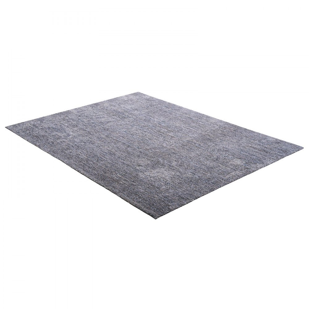 VEVOR Indoor Plush Area Rugs, 9 x 12 ft Plush Carpet, Area Rugs Furry with Long Plushs Pile, Thick & Durable High-Pile Rug for High-Traffic Areas, Non-Shedding & Non-Slip Backing, Blue-Gray