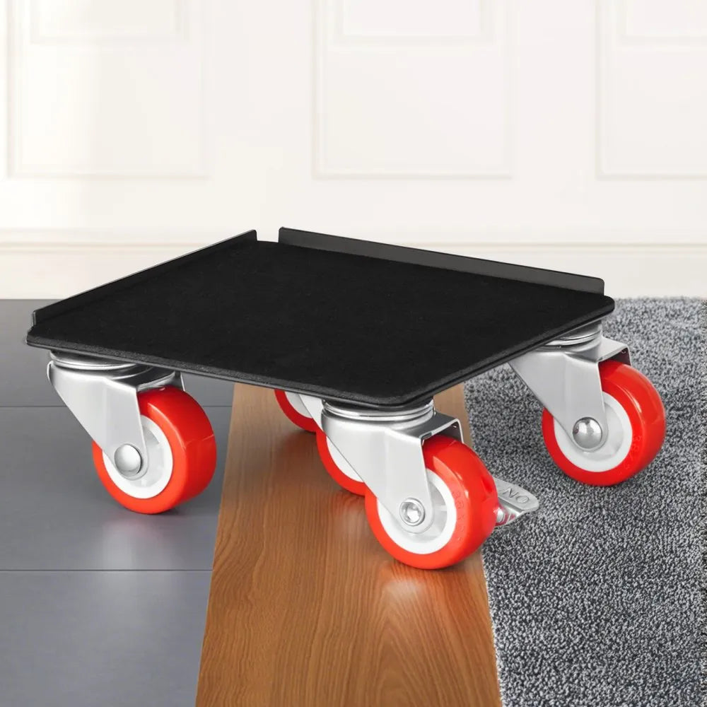 VEVOR Furniture Dolly, Maximum Load 1200 lbs, Heavy Duty Furniture Movers with 5 360° Rotation Wheels, Carbon Steel Panel, Furniture Lift Slider Tool Set for Appliances, Sofa, Fridge, Washing Machine