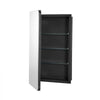 VEVOR Medicine Cabinet, 16.5 x 27.5 inch, Medicine Cabinet for Bathroom with Mirror,  Aluminum Frame Bathroom Wall Cabinet, 3-layer Adjustable Shelves, Recessed & Wall-mounted Installation