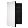 VEVOR Medicine Cabinet, 20 x 30 inch, Medicine Cabinet for Bathroom with Mirror,  Aluminum Frame Bathroom Wall Cabinet, 4-layer Adjustable Shelves, Recessed & Wall-mounted Installation