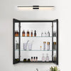 VEVOR Medicine Cabinet, 26 x 30 inch, Medicine Cabinet for Bathroom with Mirror,  Aluminum Frame Bathroom Wall Cabinet, 2-layer Adjustable Shelves, Recessed & Wall-mounted Installation