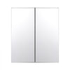VEVOR Medicine Cabinet, 26 x 30 inch, Medicine Cabinet for Bathroom with Mirror,  Aluminum Frame Bathroom Wall Cabinet, 2-layer Adjustable Shelves, Recessed & Wall-mounted Installation