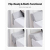 VEVOR Bed Wedge Pillow for Headboard, Queen Size, 60"x6"x6" Foam Bed Gap Filler - Fill 0-7" Gap, Versatile Flip-Over Mattress Wedge Headboard Pillow with Anti-Slip Bottom, for Sleeping Backrest, Gray
