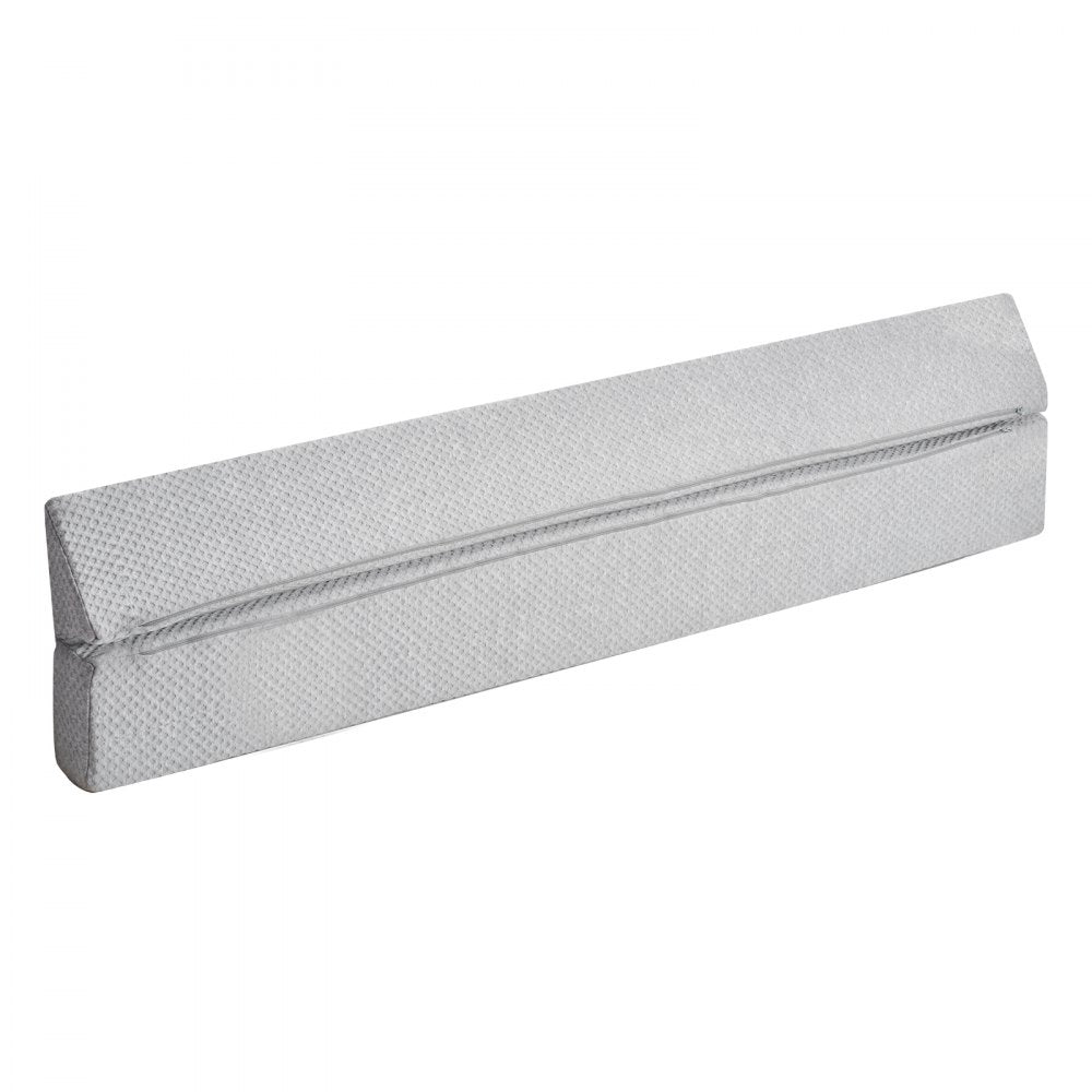 VEVOR Bed Wedge Pillow for Headboard, Queen Size, 60"x6"x6" Foam Bed Gap Filler - Fill 0-7" Gap, Versatile Flip-Over Mattress Wedge Headboard Pillow with Anti-Slip Bottom, for Sleeping Backrest, Gray