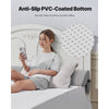 VEVOR Bed Wedge Pillow for Headboard, King Size, 72"x10"x6" Bed Gap Filler, Fill 0-7" Gap Between Headboard and Mattress, 25D Foam Mattress Wedge Headboard Pillow with Side Pocket, for Backrest, Gray