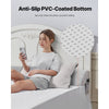 VEVOR Bed Wedge Pillow for Headboard, King Size, 76"x10"x6" Bed Gap Filler, Fill 0-7" Gap Between Headboard and Mattress, Soft Plush Mattress Wedge Headboard Pillow with Side Pocket, for Backrest Gray
