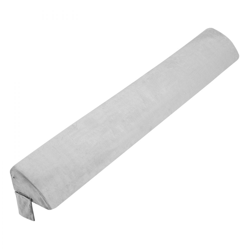 VEVOR Bed Wedge Pillow for Headboard, King Size, 76"x10"x6" Bed Gap Filler, Fill 0-7" Gap Between Headboard and Mattress, Soft Plush Mattress Wedge Headboard Pillow with Side Pocket, for Backrest Gray