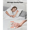 VEVOR Bed Wedge Pillow for Headboard, King Size, 76"x8"x6" Bed Gap Filler, Fill 0-5" Gap Between Headboard and Mattress, 25D Foam Mattress Wedge Headboard Pillow with Side Pocket, for Backrest, Gray