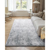 VEVOR Indoor Plush Area Rugs, 6 x 9 ft Soft Plush Carpet, Furry Shag Area Rugs for Living Room, Bedroom, Modern Home Decor Aesthetic Long-Pile Rug, Non-Shedding, Slip-Resistant, Tie-Dye Light Gray
