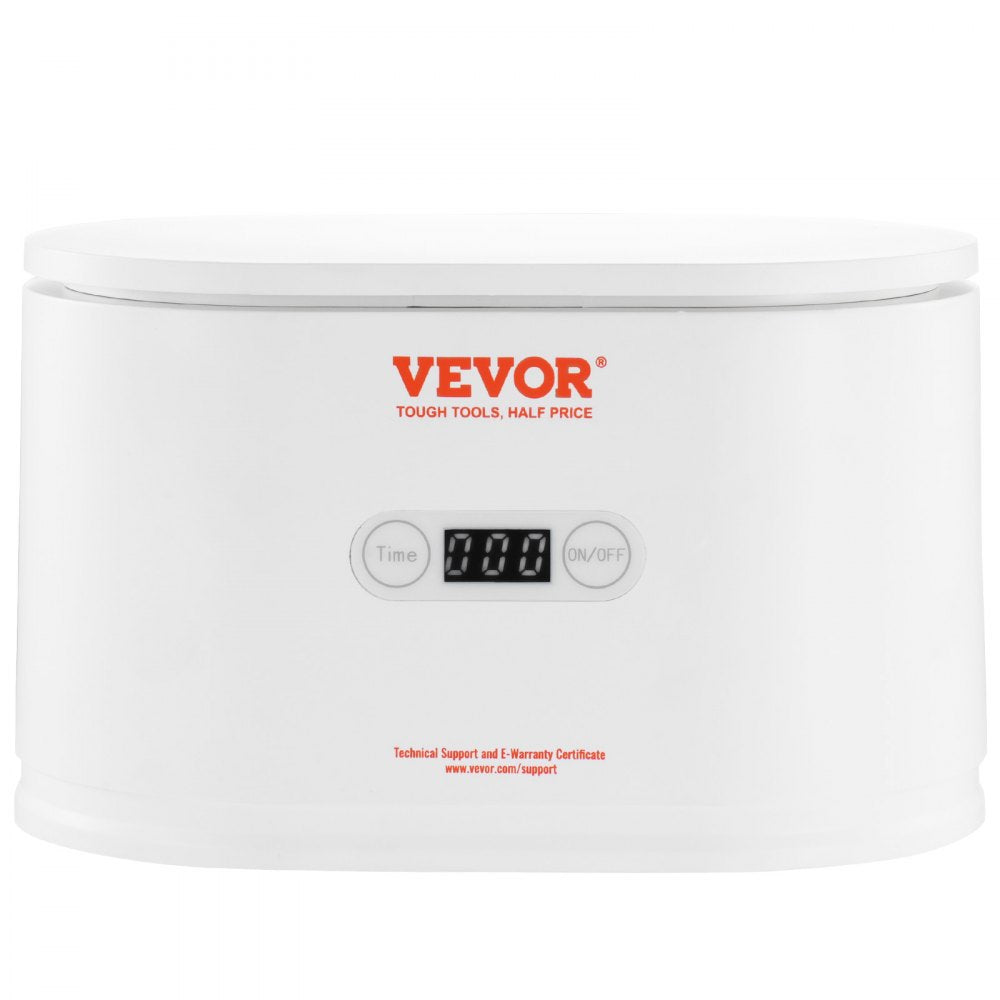 VEVOR Jewelry Cleaner Ultrasonic Machine, Ultrasonic Cleaner Machine Portable 22oz (650ml) with 5 Digital Timer, Sonic Jewelry Cleaner with 2 Cleaning Baskets for Eyeglasses, Watches, Dentures, Rings