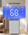 VEVOR 52 Pints Dehumidifier for Home & Basement, Drain Hose for Commercial & Industrial Use, Smart Humidity Control, Low Noise for Large Rooms, Warehouses, Bedrooms & Storage, Large Coverage,White
