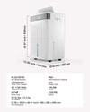 VEVOR 80 Pints Dehumidifier for Home & Basement, Drain Hose for Commercial & Industrial Use, Smart Humidity Control, Low Noise for Large Rooms, Warehouses, Bedrooms & Storage, Large Coverage,White