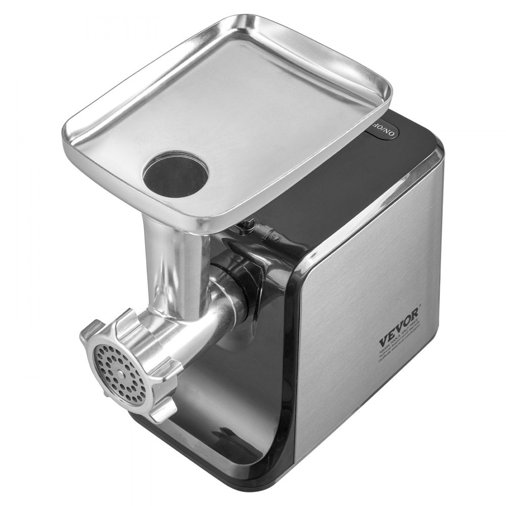 VEVOR Meat Grinder, 3 Lbs/Min Capacity Electric Meat Grinders with Blade, Grinding Plate, Sausage Maker, Kubbe Kit, Burger Press, Chopper Attachment, Stainless Steel Meat Mincer for Home Kitchen