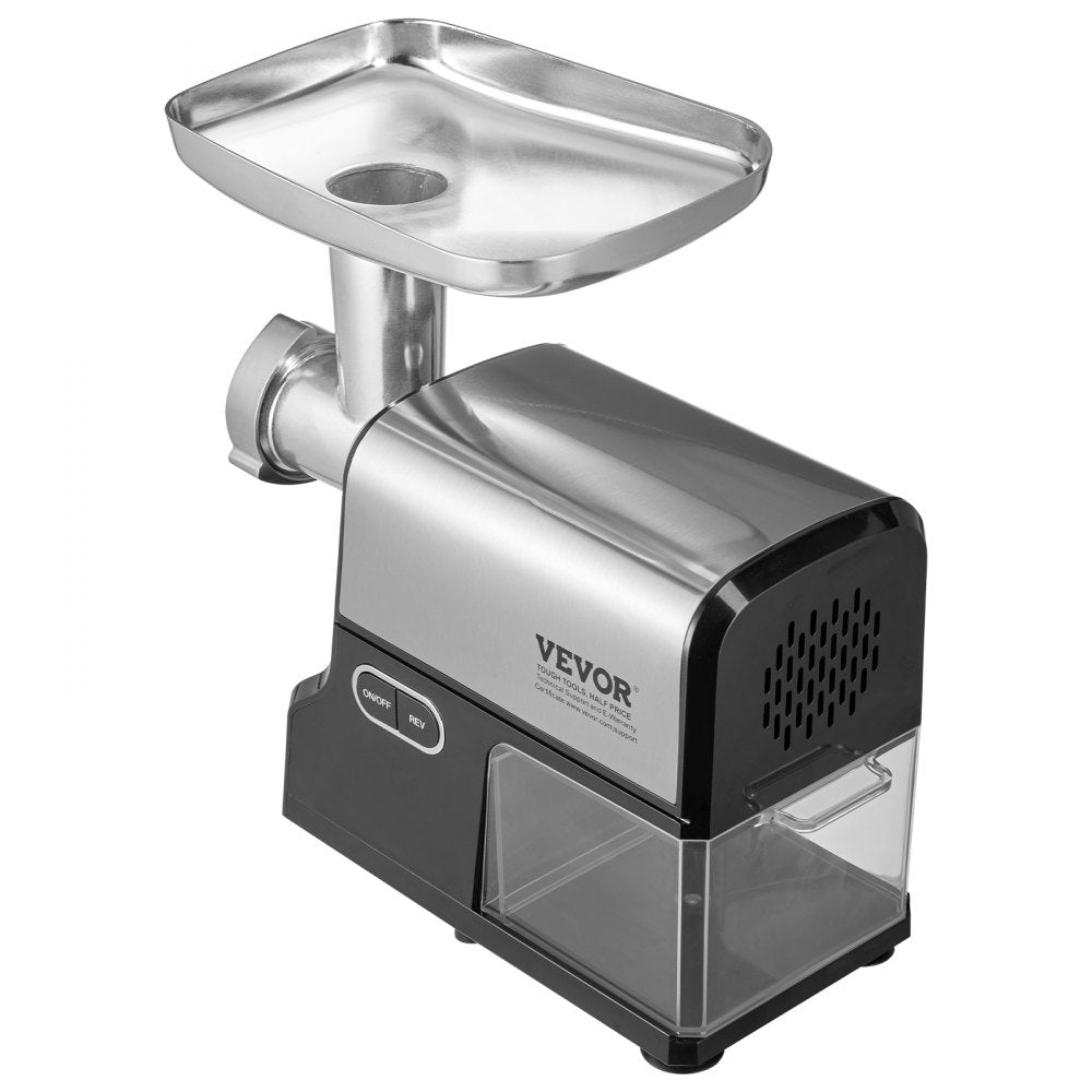 VEVOR Meat Grinder, 4.2 Lbs/Min Capacity Electric Meat Grinders with Blade, Grinding Plate, Sausage Maker, Kubbe Kit, Burger Press, Chopper Attachment, Stainless Steel Meat Mincer for Home Kitchen