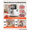 VEVOR Electric Meat Grinder, 3.3-6.6 Lbs/Min 1800W Max, #5 Home Meat Mincer, 2-Speed with 3 Grinding Plates, 3 Sausage Stuff Tubes & Kubbe Kit, 700W Die-Cast Aluminum Sausage Maker for Home Kitchens