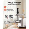 VEVOR Electric Meat Grinder, 3.3-6.6 Lbs/Min 1800W Max, #5 Home Meat Mincer, 2-Speed with 3 Grinding Plates, 3 Sausage Stuff Tubes & Kubbe Kit, 700W Die-Cast Aluminum Sausage Maker for Home Kitchens