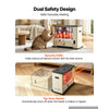 VEVOR Cordless Radiant Kerosene Heater, 10000 BTU Portable Space Heater, for Home, Garage, Camping, Workshop, Emergency, Outdoor Activity, with Flame Control, Tip-Over Shutoff, Funnel, Batteries