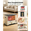 VEVOR Cordless Radiant Kerosene Heater, 10000 BTU Portable Space Heater, for Home, Garage, Camping, Workshop, Emergency, Outdoor Activity, with Flame Control, Tip-Over Shutoff, Funnel, Batteries