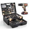 VEVOR Tool Kit 318-Piece General Household Tool Kit for Home Maintenance, For Everyday House Repairs, DIY Projects, with Portable Storage Case, High-Quality Steel, with Cordless Drill, Bits, Hammer