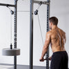 VEVOR Pulley System, 2 PCS LAT and Lift Pulley System, Gym Rack Pulleys Attachment with two Steel Cables, Short Bar, Dual Grip Handles, Cable Machine for Bicep, Shoulder, Back, Up to 330 lbs Capacity