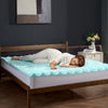 VEVOR Mattress Topper, Queen Size, 2" Thickness, Soft Memory Foam Mattress Pad, Cooling Gel Infusion, Compressed Package for Quick Setup, 7 Comfort Zones for Pressure Relief, Comfy Support for Any Bed