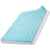 VEVOR Mattress Topper, Queen Size, 2" Thickness, Soft Memory Foam Mattress Pad, Cooling Gel Infusion, Compressed Package for Quick Setup, 7 Comfort Zones for Pressure Relief, Comfy Support for Any Bed